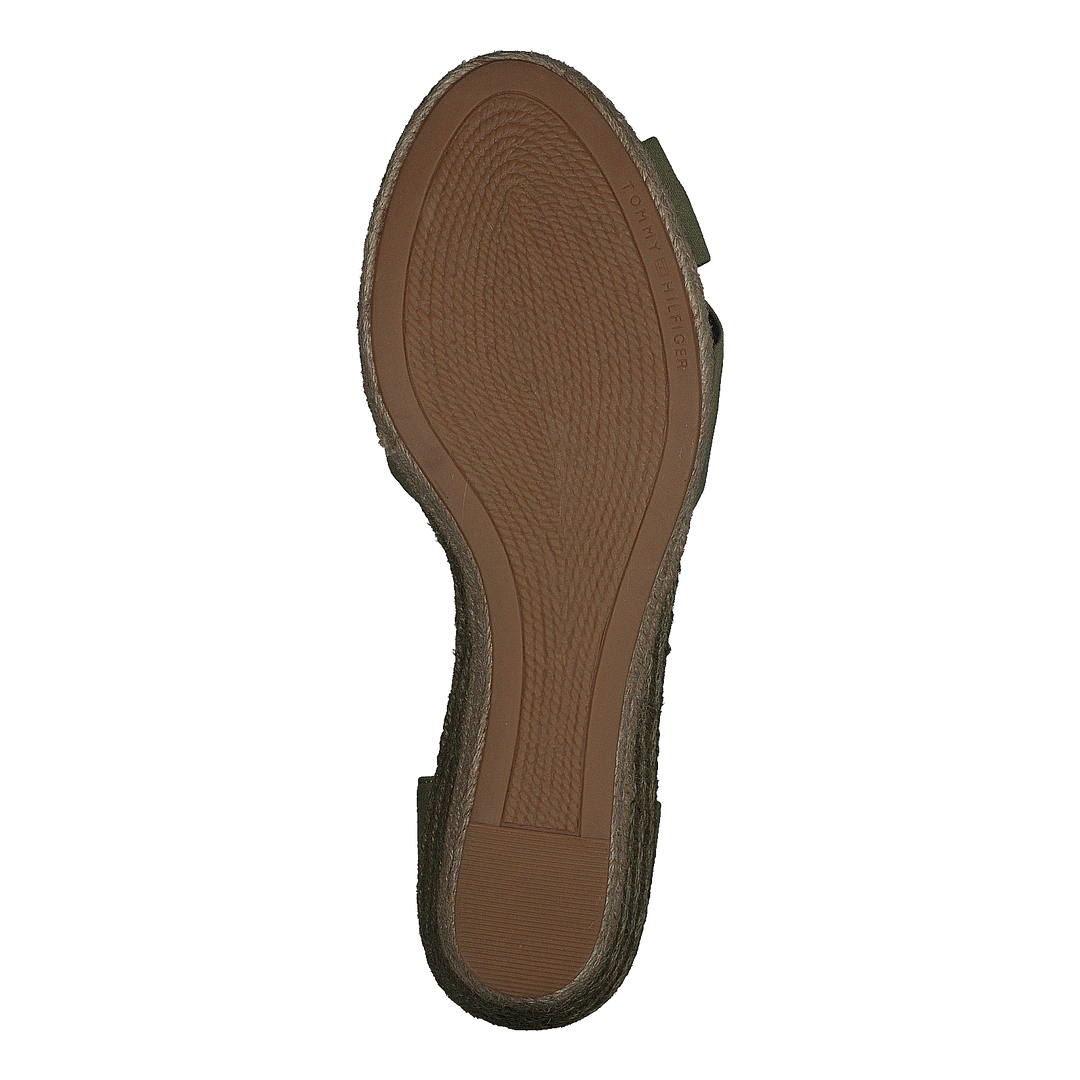 Basic Opened Toe Mid Wedge Faded Oliv L9f