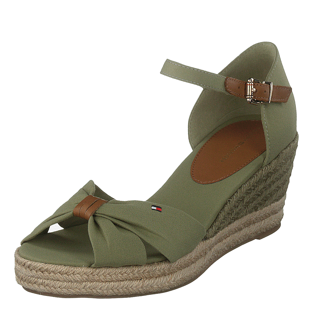 Basic Opened Toe Mid Wedge Faded Oliv L9f