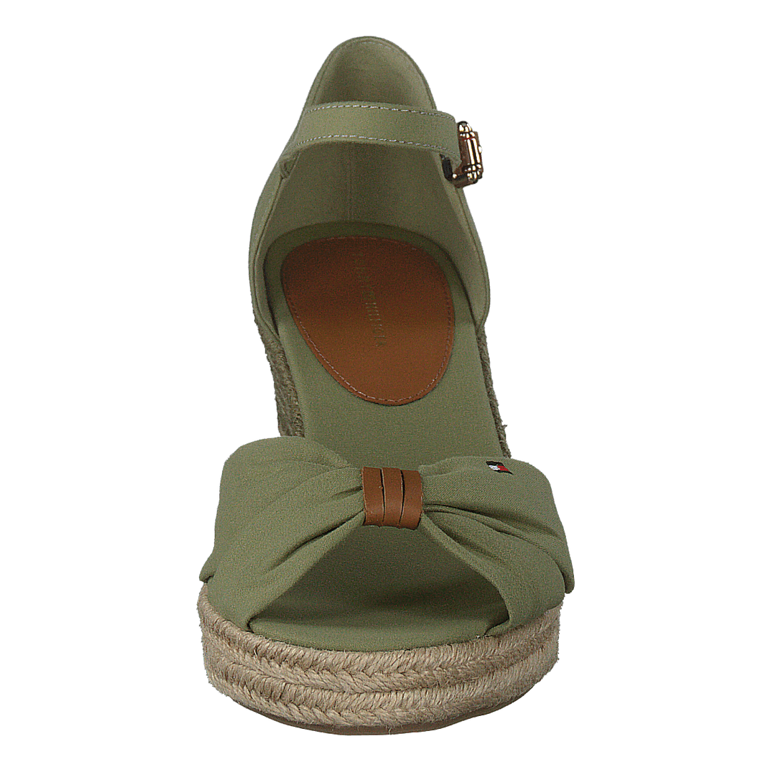 Basic Opened Toe Mid Wedge Faded Oliv L9f