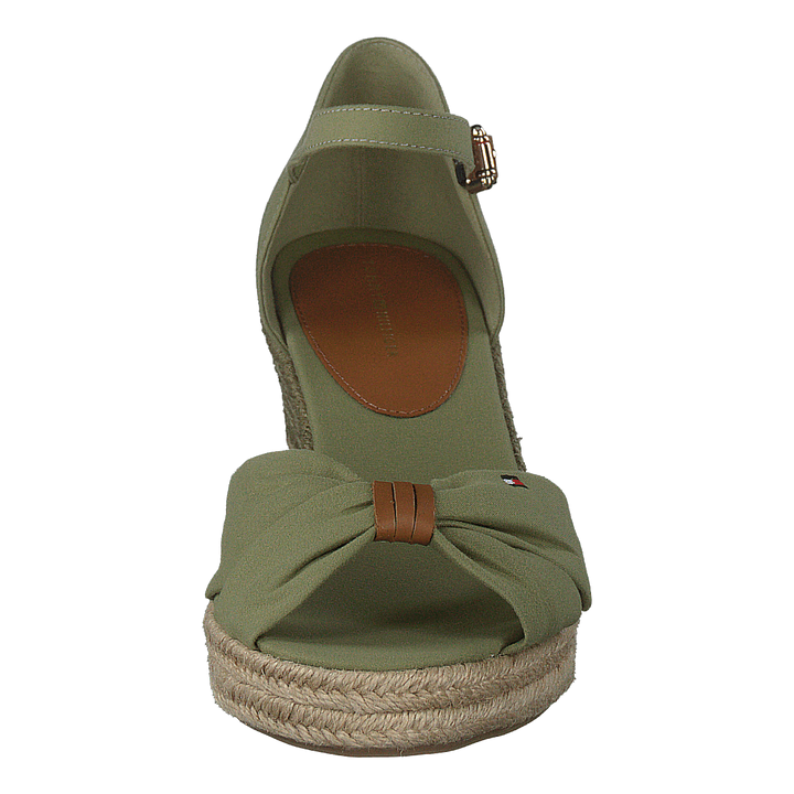 Basic Opened Toe Mid Wedge Faded Oliv L9f