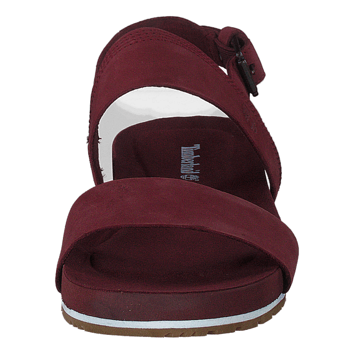 Malibu Waves 2 Band Sandal Burgundy