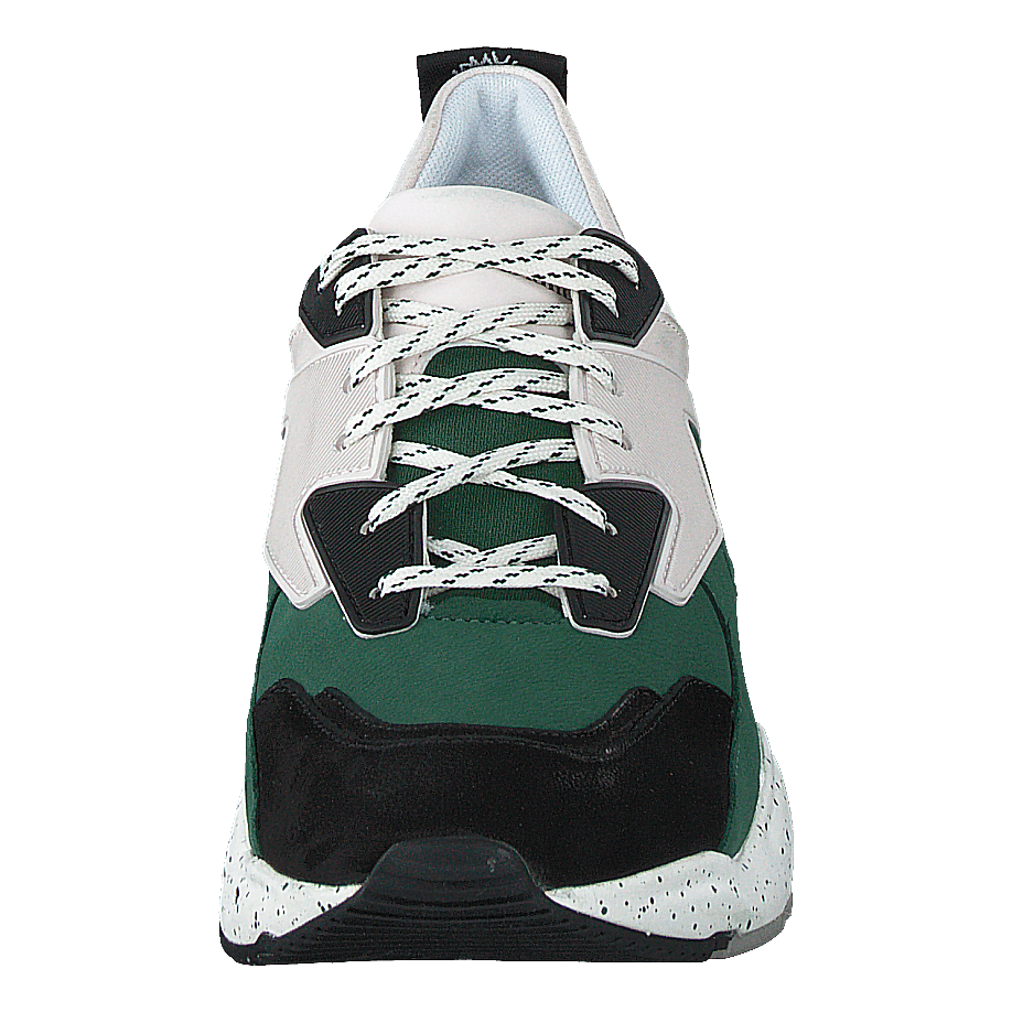 Delphiville Leather Sneaker Hunter Green