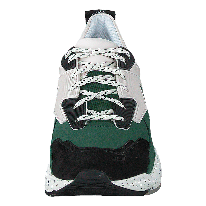 Delphiville Leather Sneaker Hunter Green