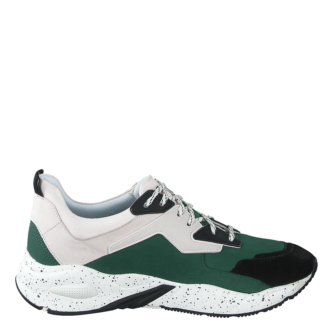 Delphiville Leather Sneaker Hunter Green