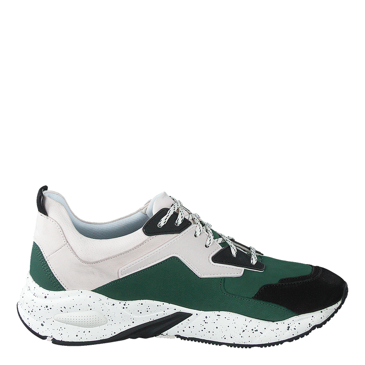 Delphiville Leather Sneaker Hunter Green
