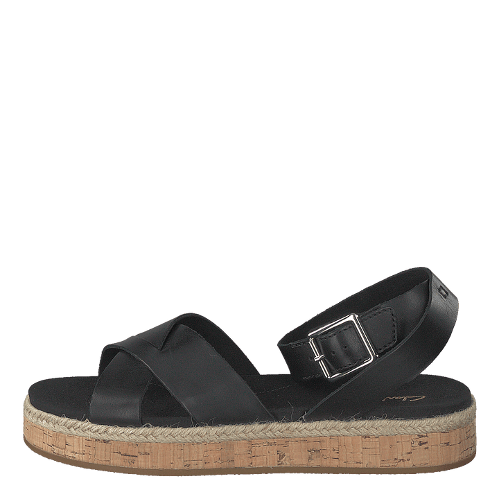 Botanic Poppy Black Leather