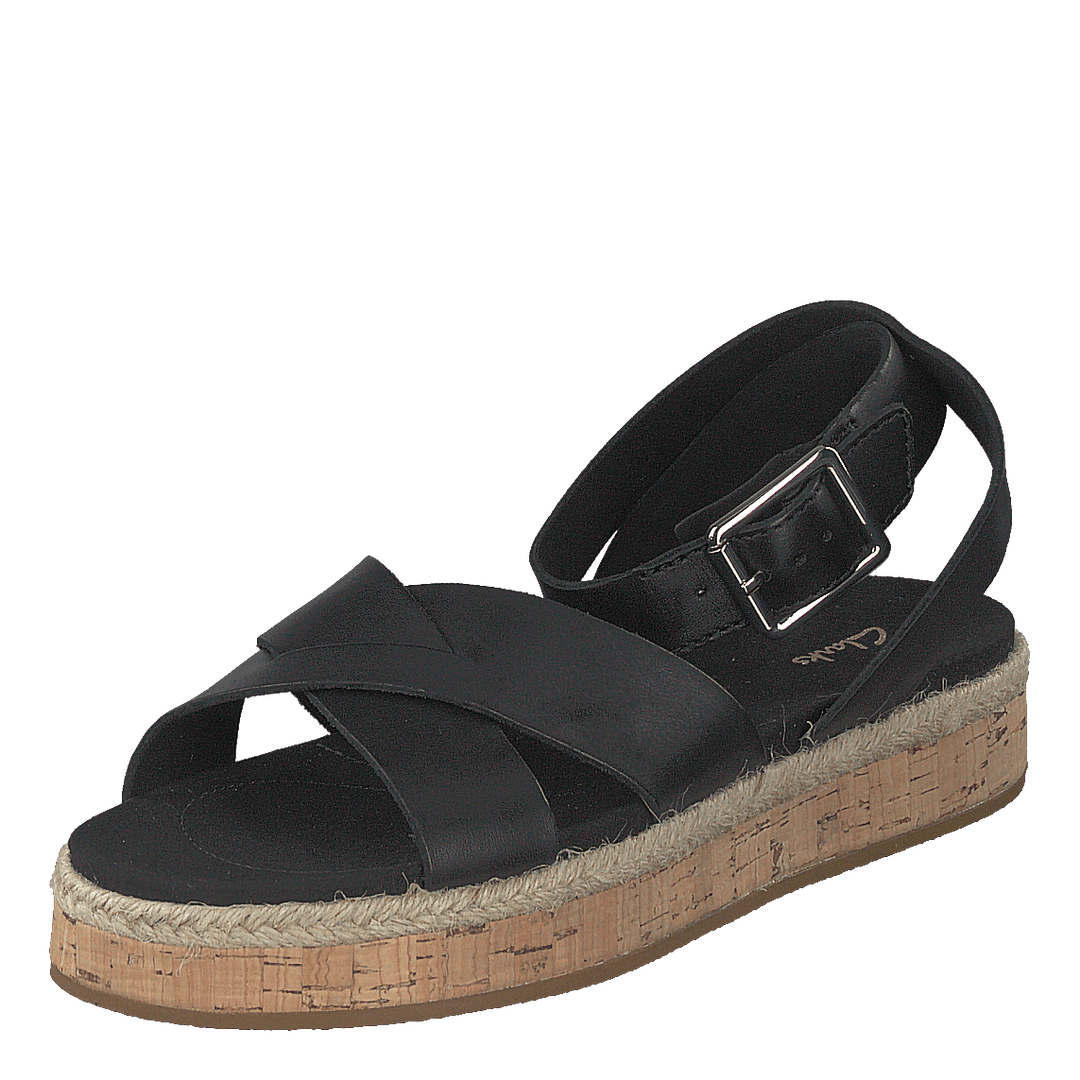 Botanic Poppy Black Leather