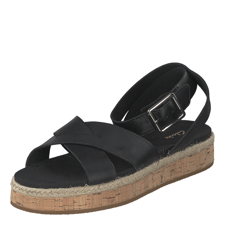 Botanic Poppy Black Leather