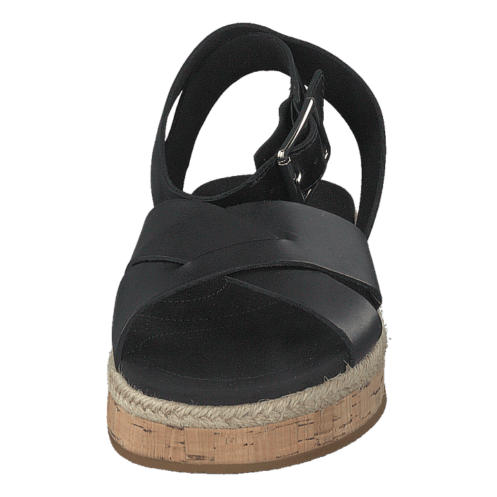Botanic Poppy Black Leather