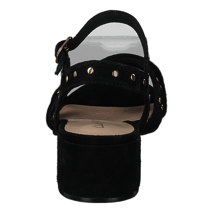 Sheer35 Strap Black Suede Studded