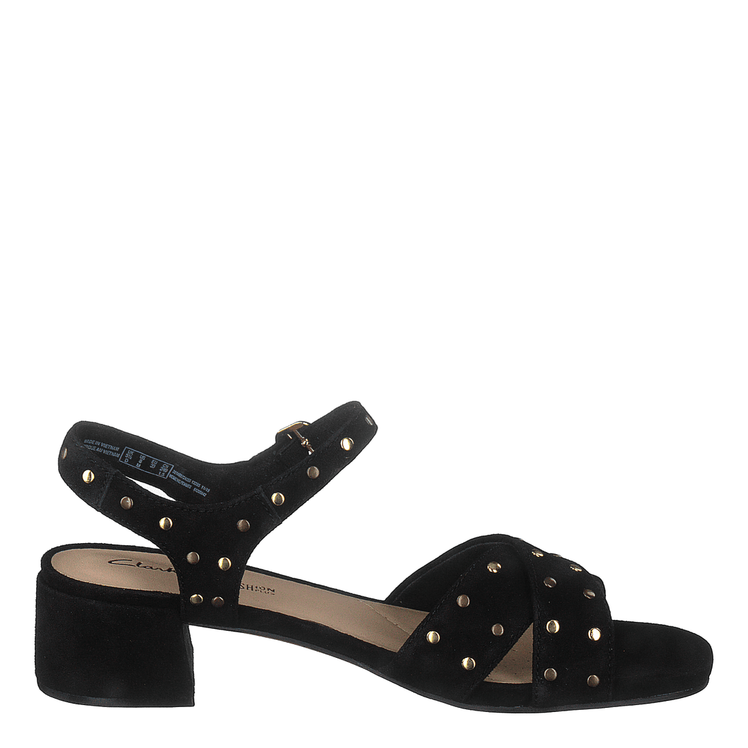 Sheer35 Strap Black Suede Studded
