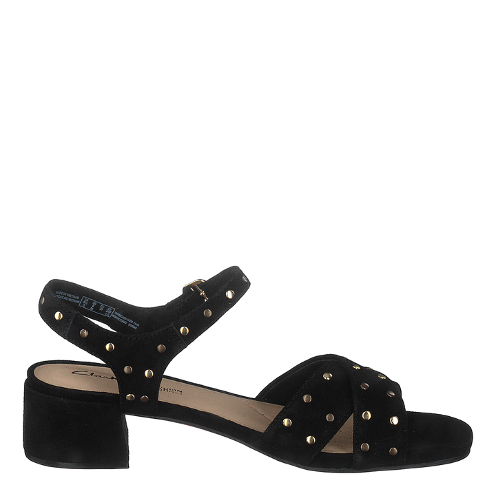 Sheer35 Strap Black Suede Studded