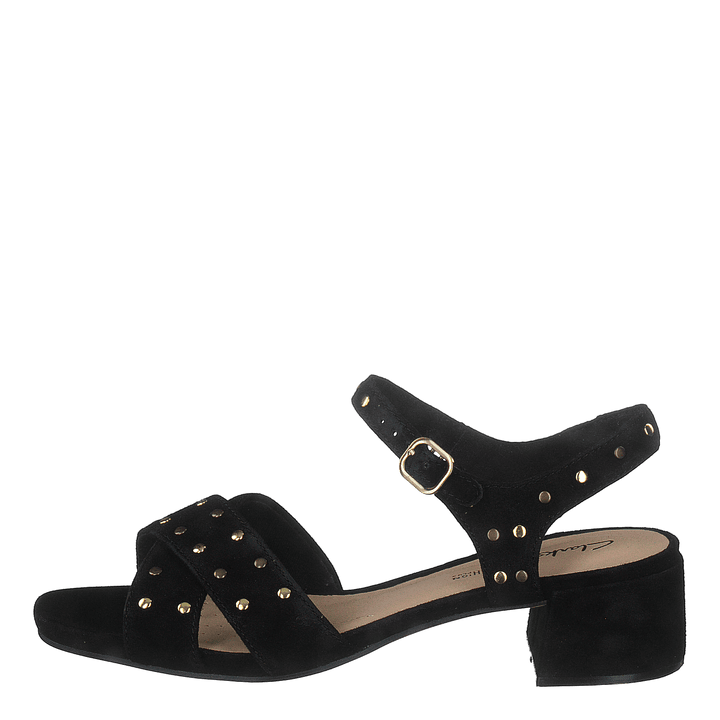 Sheer35 Strap Black Suede Studded