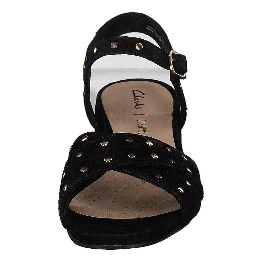 Sheer35 Strap Black Suede Studded