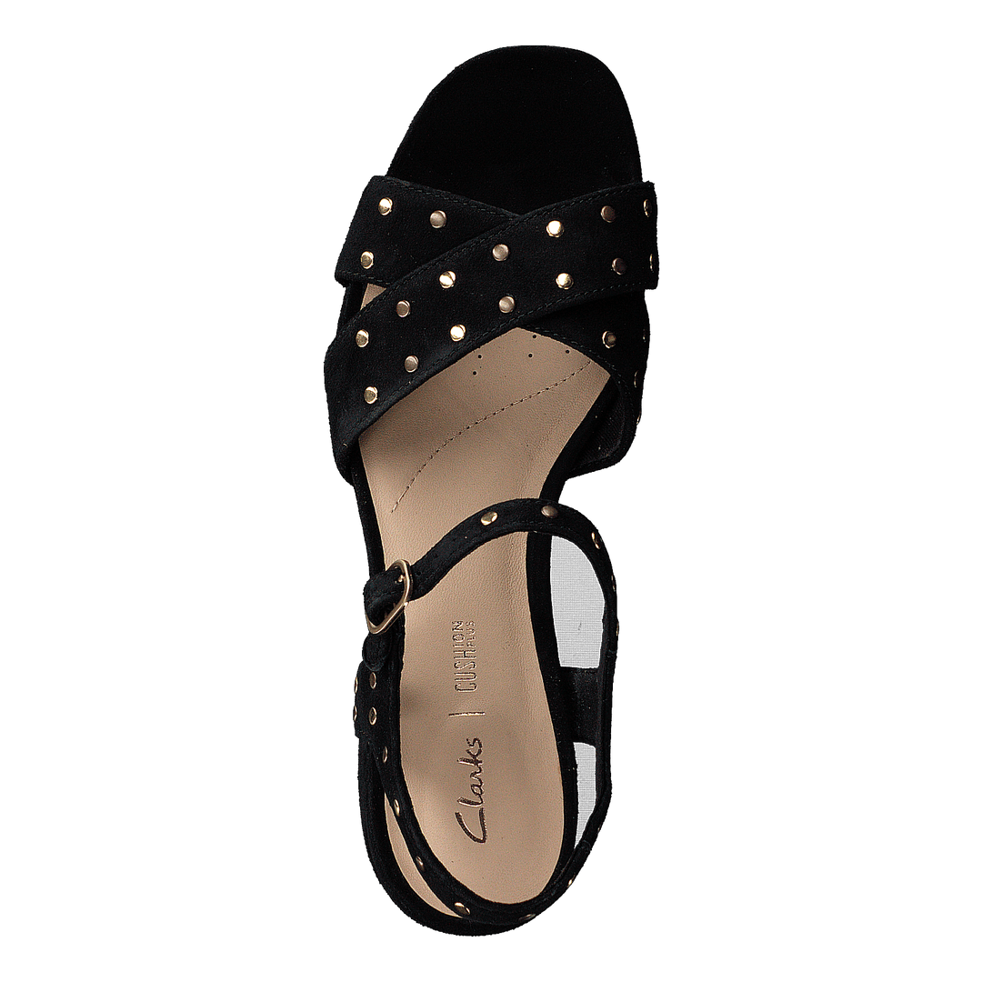 Sheer35 Strap Black Suede Studded