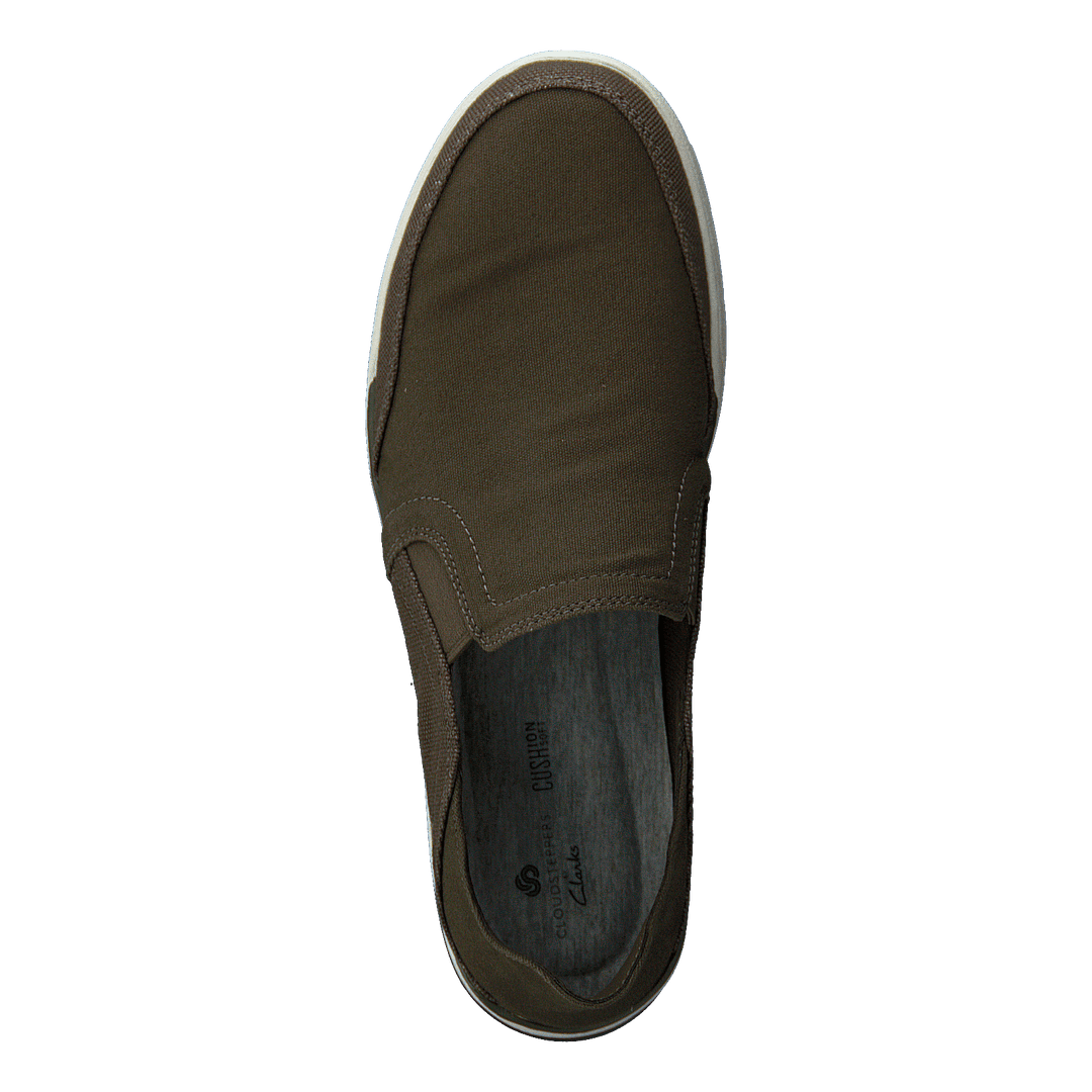 Step Isle Row Khaki Green Canvas