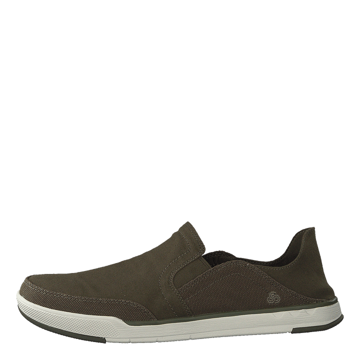 Step Isle Row Khaki Green Canvas