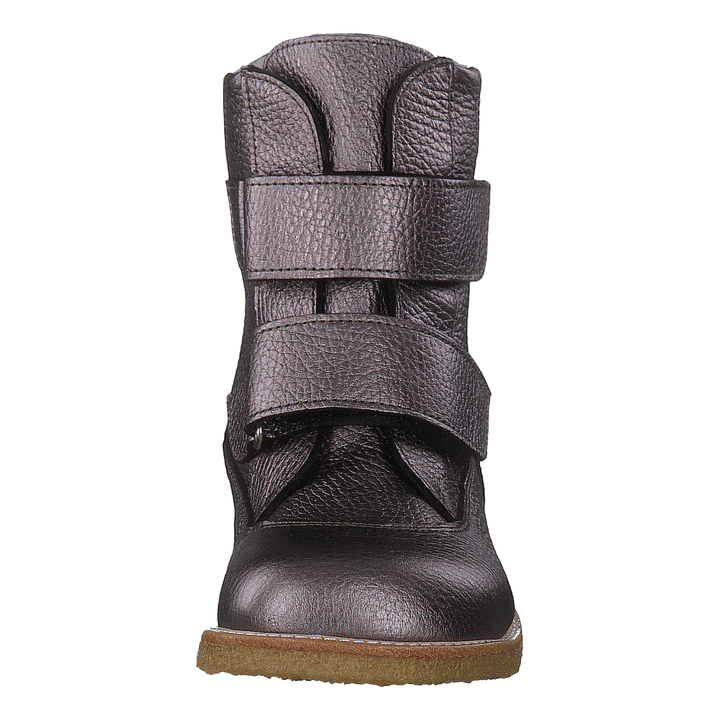 Tex-boot With Velcro Straps Mauvé Shine