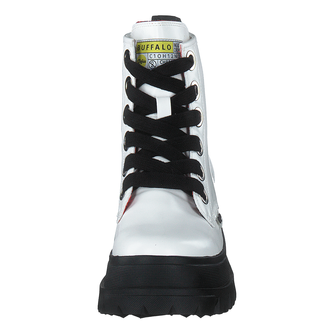 Aspha Lace Up Hi White