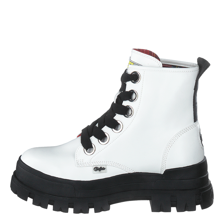 Aspha Lace Up Hi White