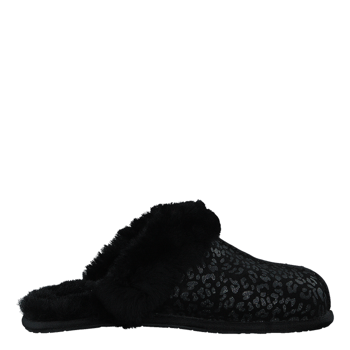 Scuffette Snow Leopard Black