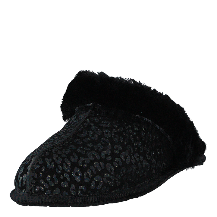 Scuffette Snow Leopard Black