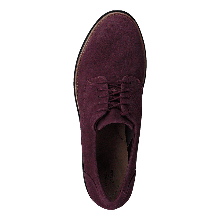 Sharon Noel Burgundy Nubuck