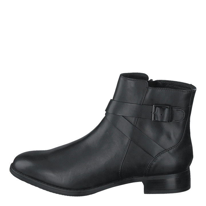Hamble Buckle Black Leather