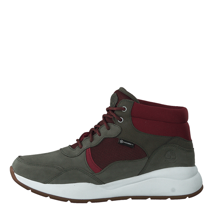 Boroughs F/l Mid Wp Dark Green Nubuck