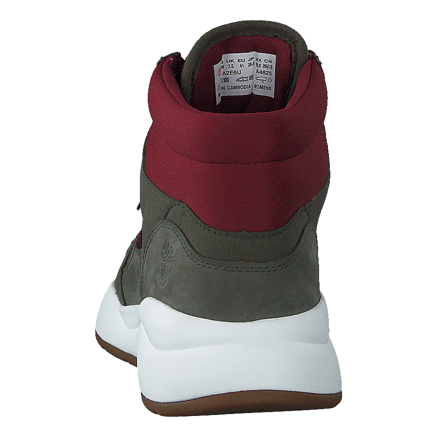 Boroughs F/l Mid Wp Dark Green Nubuck