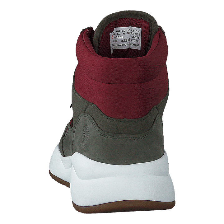 Boroughs F/l Mid Wp Dark Green Nubuck