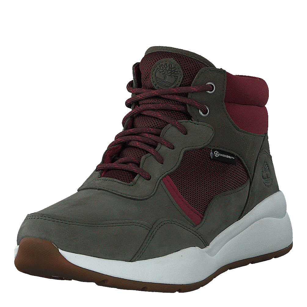 Boroughs F/l Mid Wp Dark Green Nubuck
