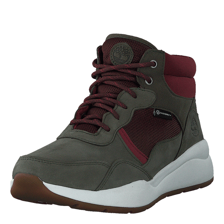 Boroughs F/l Mid Wp Dark Green Nubuck