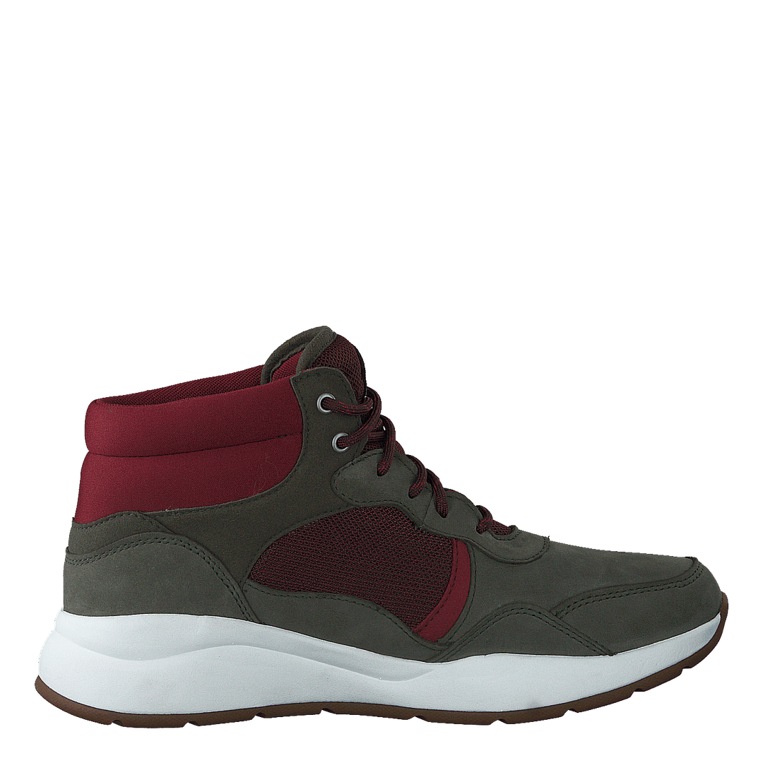 Boroughs F/l Mid Wp Dark Green Nubuck