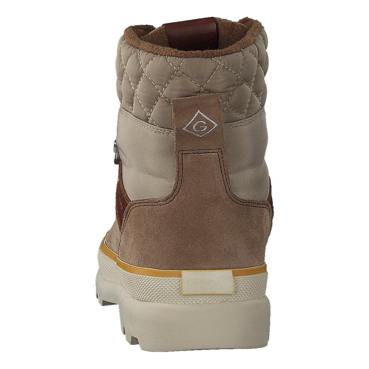 Kaari Mid Lace Boot Warm Khaki