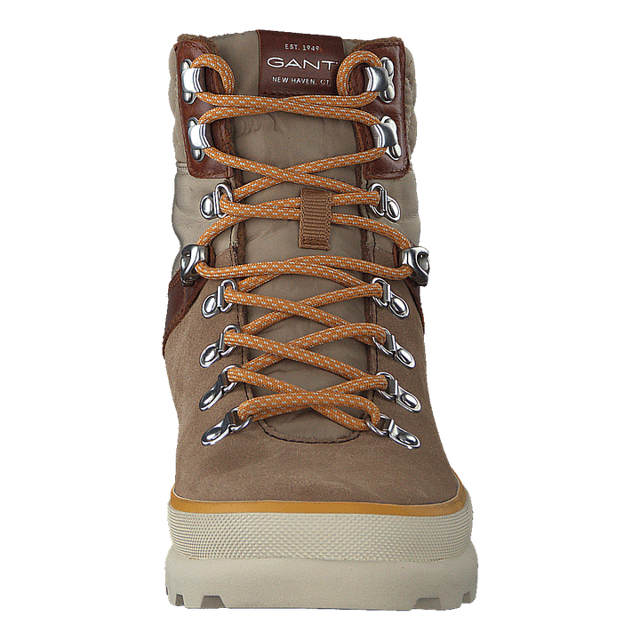 Kaari Mid Lace Boot Warm Khaki