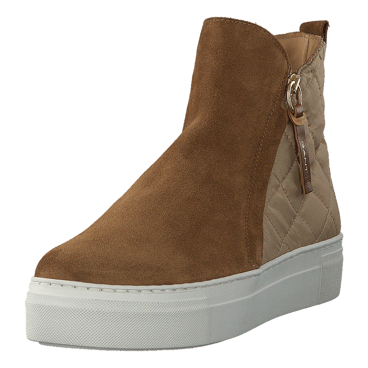 Vanna Mid Zip Boot Warm Khaki