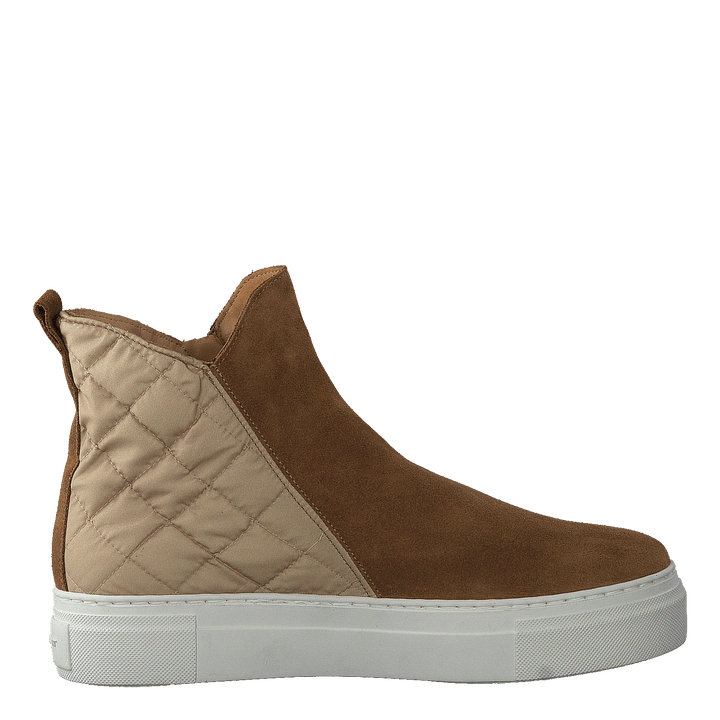 Vanna Mid Zip Boot Warm Khaki