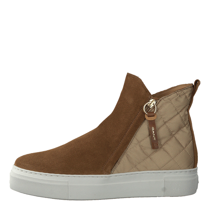 Vanna Mid Zip Boot Warm Khaki