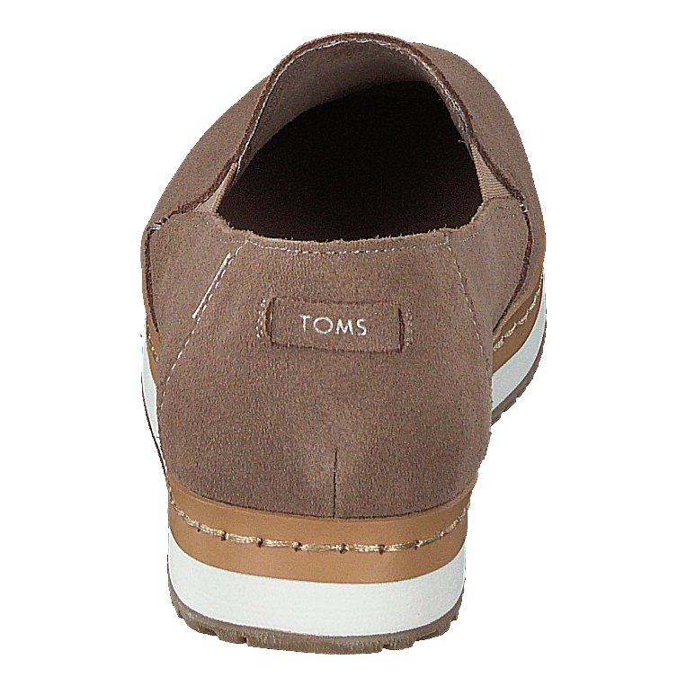 Palma Leather Wrap Taupe Grey Suede