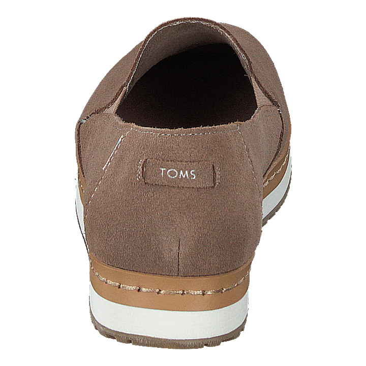 Palma Leather Wrap Taupe Grey Suede