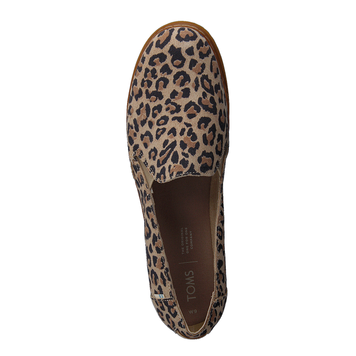 Palma Leather Wrap Desert Tan Leopard Print Suede