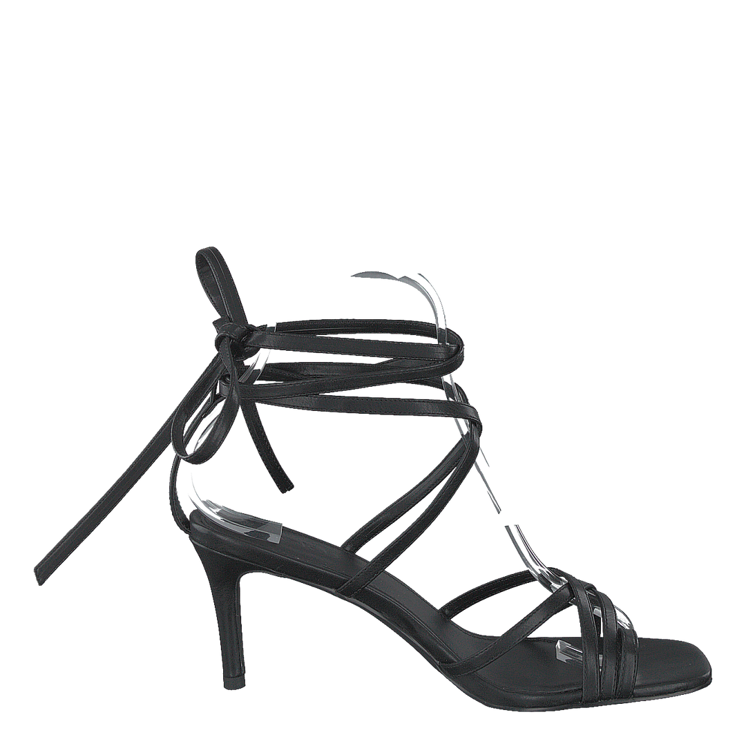 Ankle Strap Stiletto Heels Black