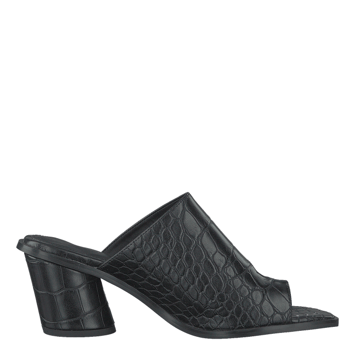 Toe Ring Mules Black