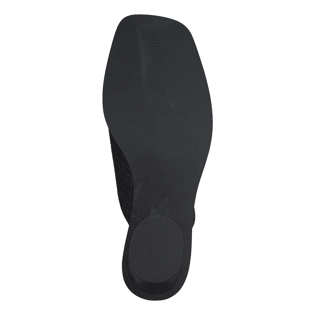 Toe Ring Mules Black