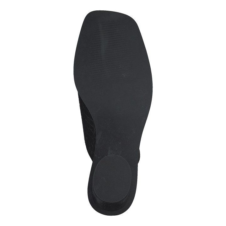 Toe Ring Mules Black
