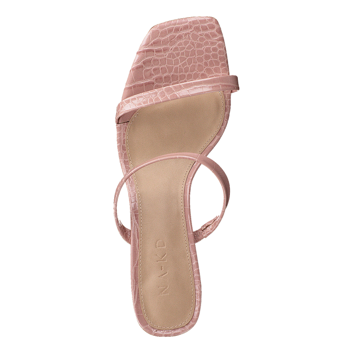 Croc Squared Strap Sandals Dusty Pink