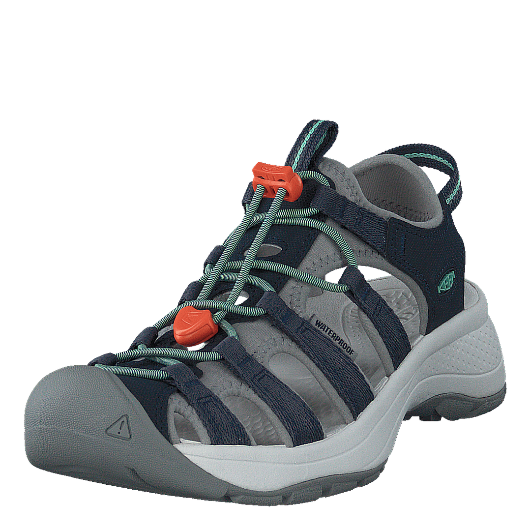 Ke Astoria West Sandal W Navy- Navy-beveled Glass