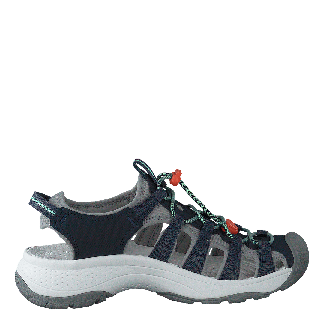 Ke Astoria West Sandal W Navy- Navy-beveled Glass