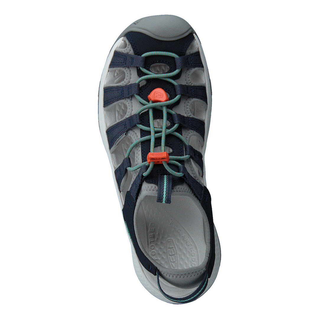 Ke Astoria West Sandal W Navy- Navy-beveled Glass